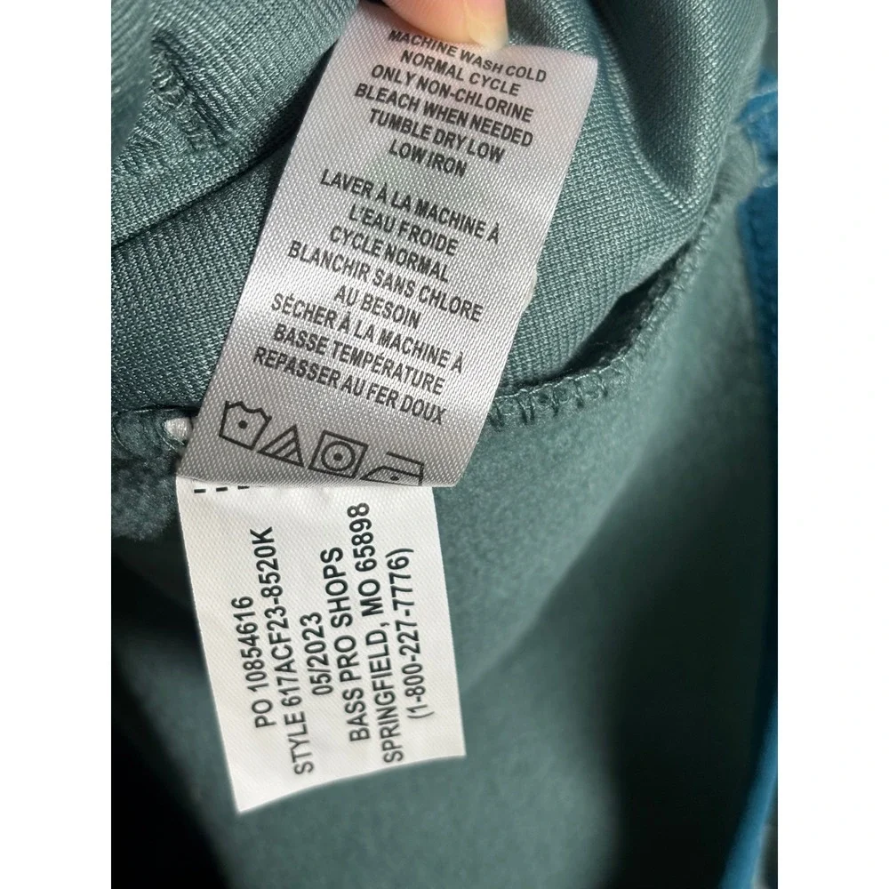 Ascend Men's Teal Blue Colorblock Quarter Zip Fleece Pullover Medium